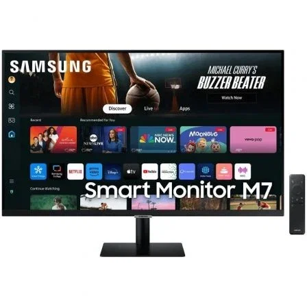 Samsung Smart Monitor M7 S43DM702UU 43 pulg. 4K UHD Negro Samsung Smart Monitor M7 S43DM702UU 43 pulg. 4K UHD Negro